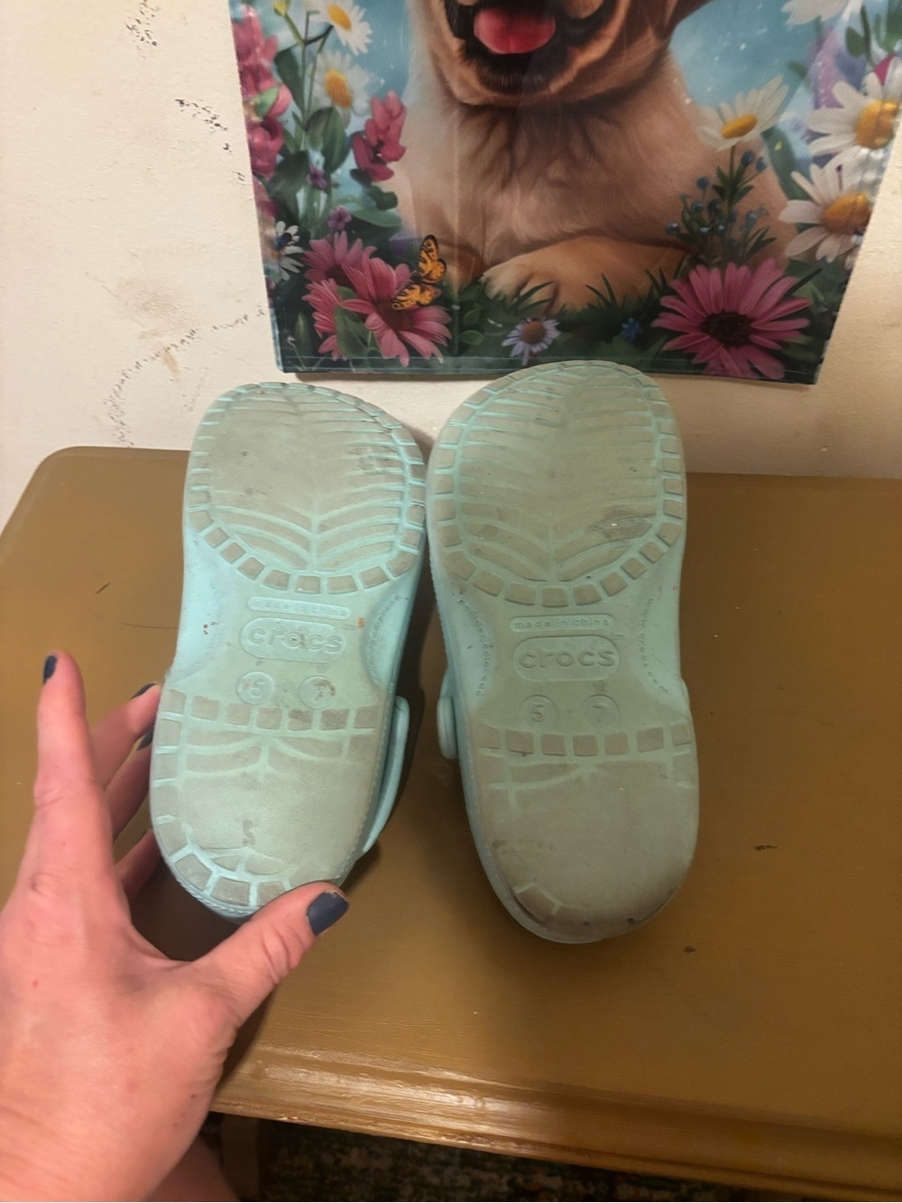 CROCS Light Blue Classic Clog 5/7 - Picture 6 of 7